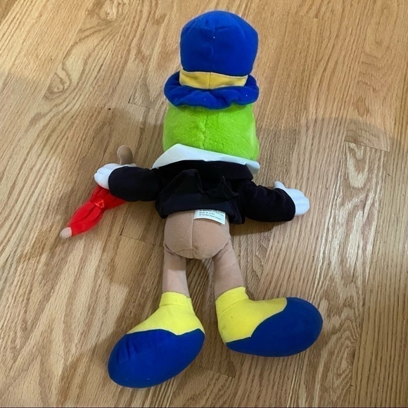 Vintage Jiminy Cricket Disney Plush Toy 90s Pinocchio Jimmy - Picture 5 of 8